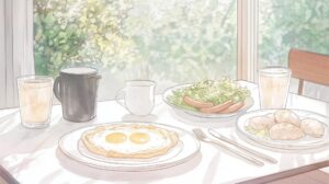 朝食イラスト０