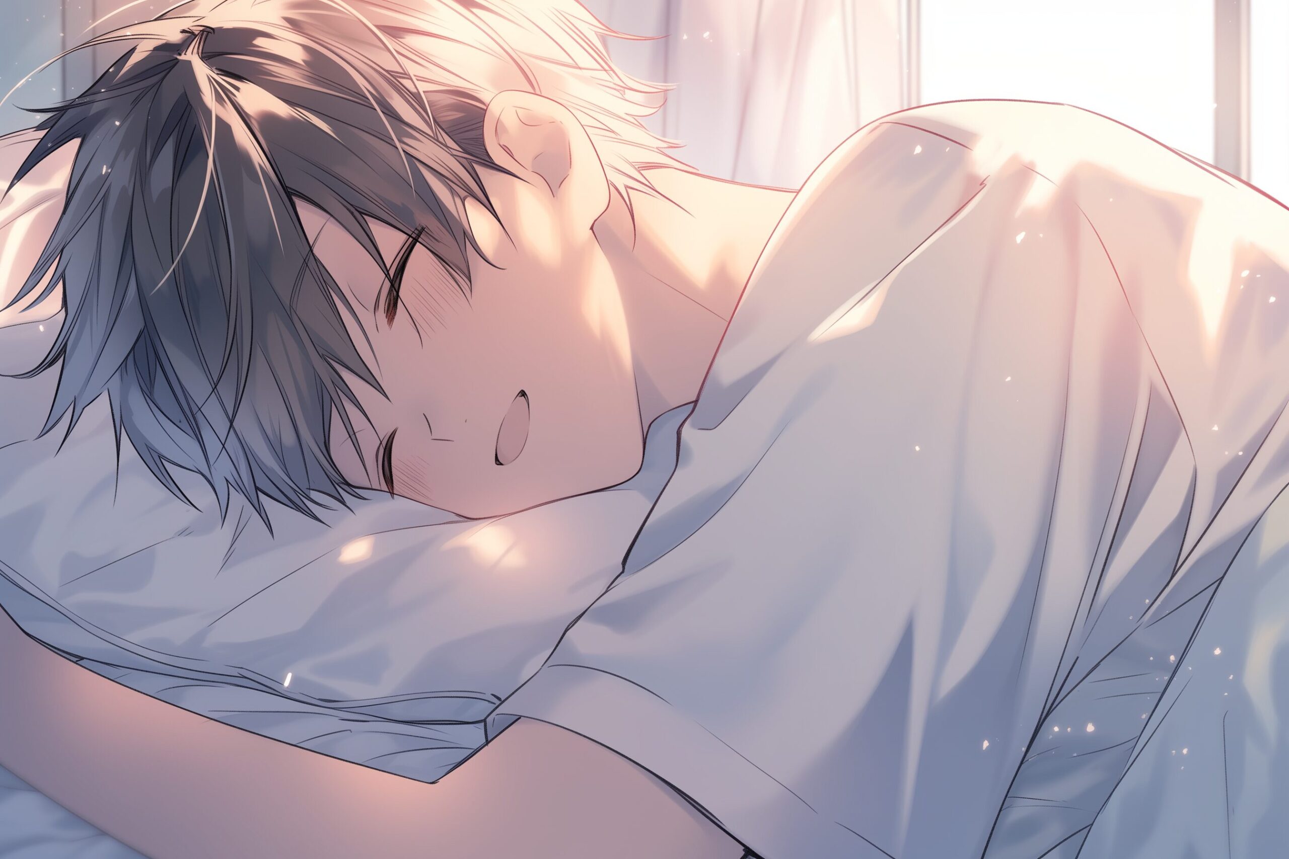 眠る男子０
