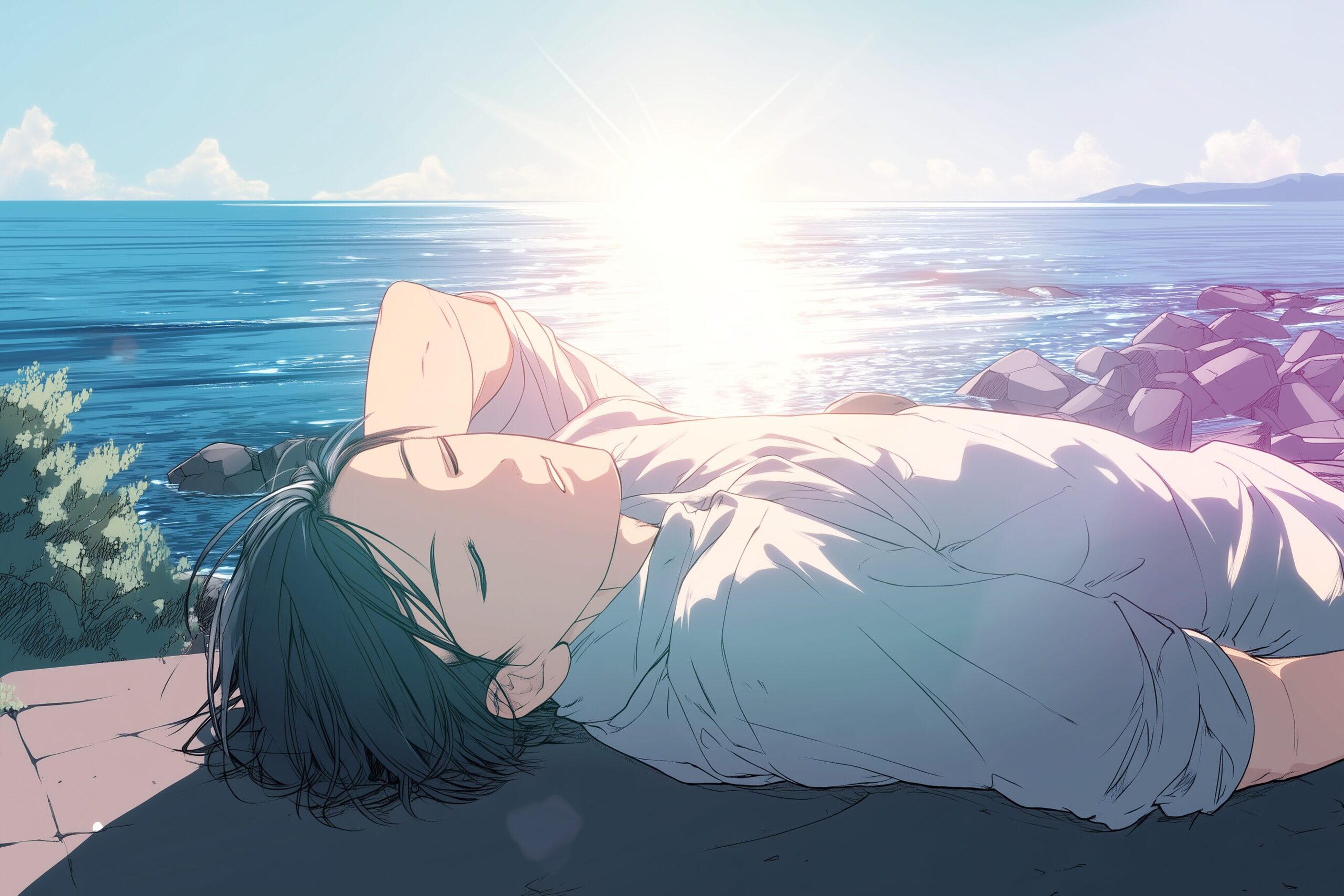 眠る男子0