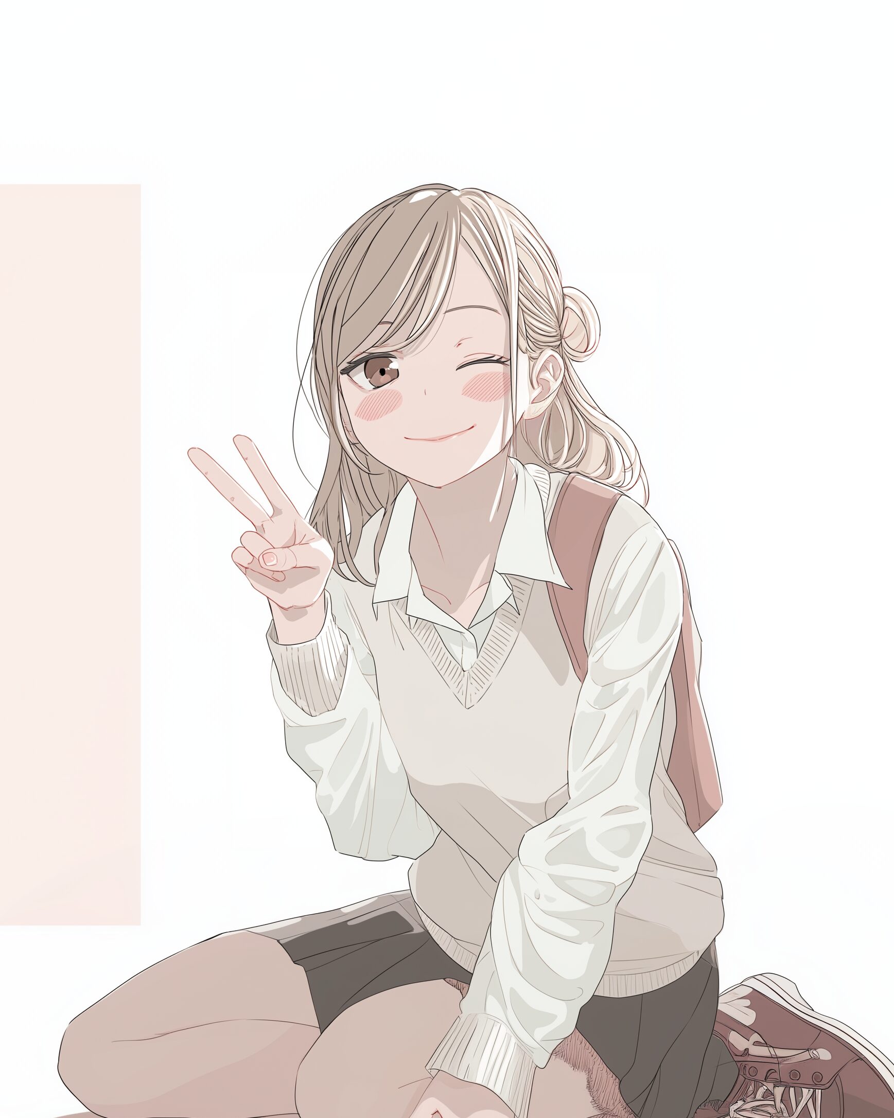 女子高生イラスト0