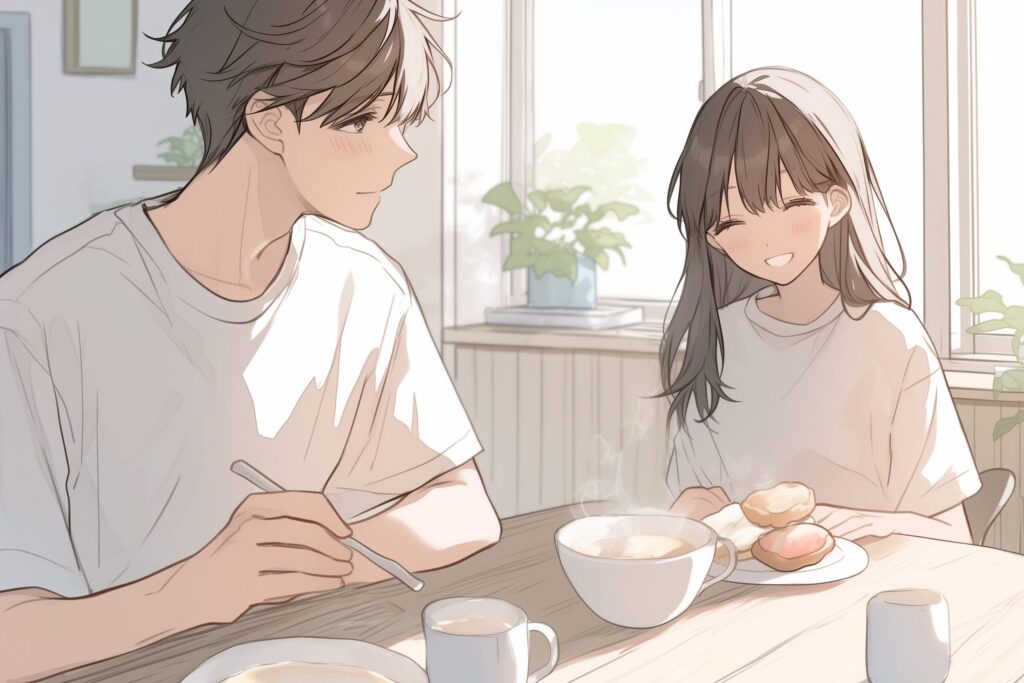 食事カップル０
