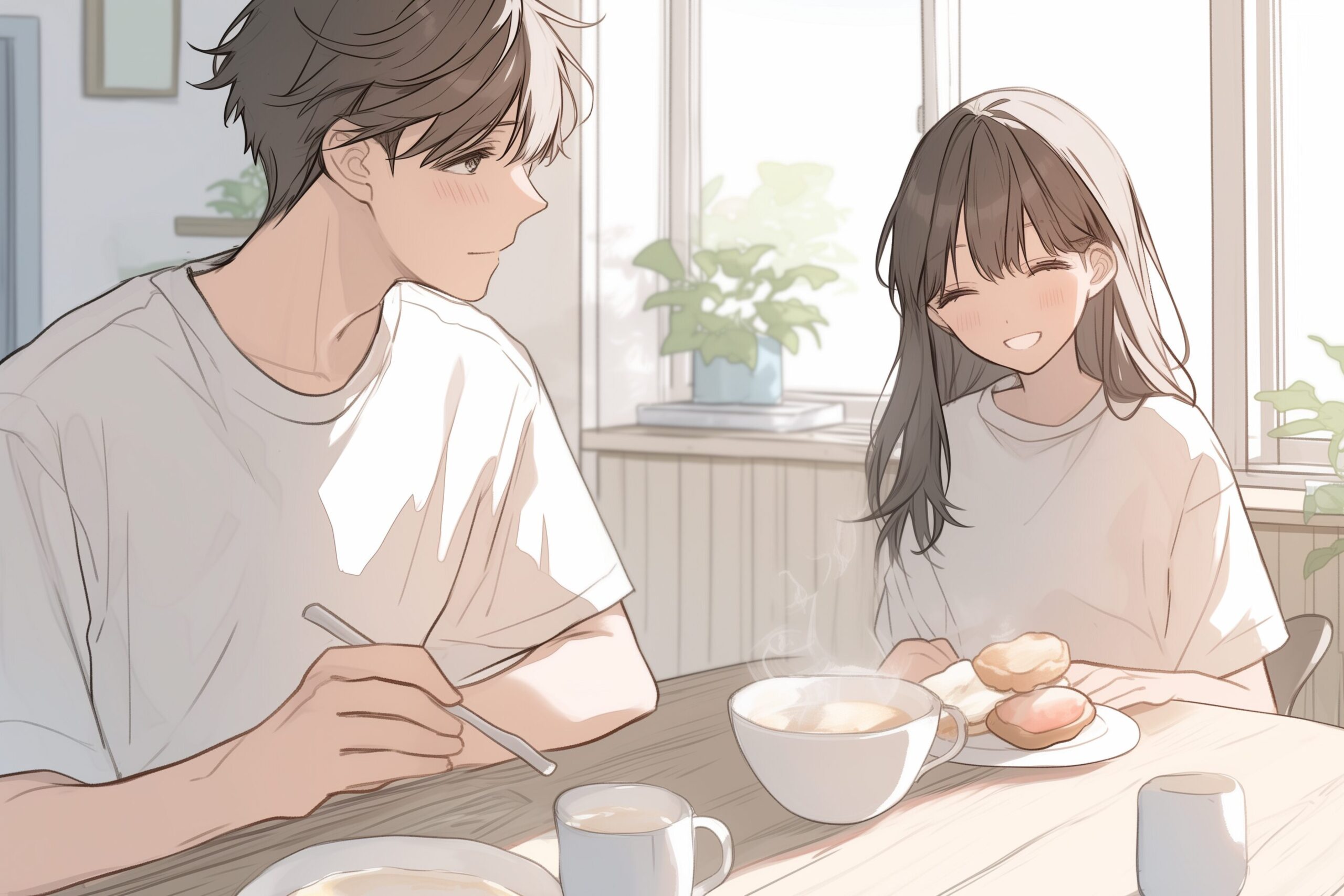 食事カップル0