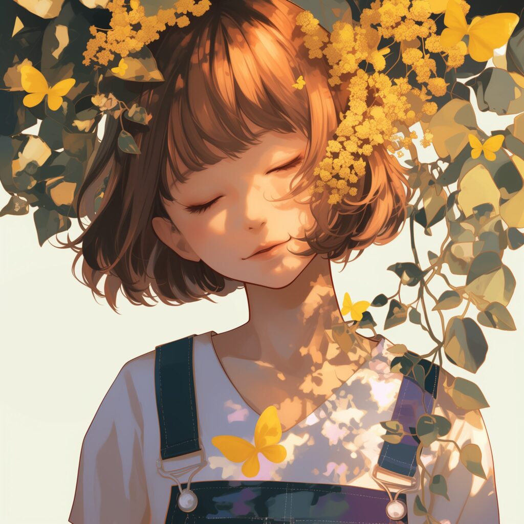 ショートヘアの女の子０