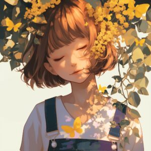 ショートヘアの女の子０