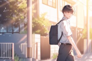 通学男子０