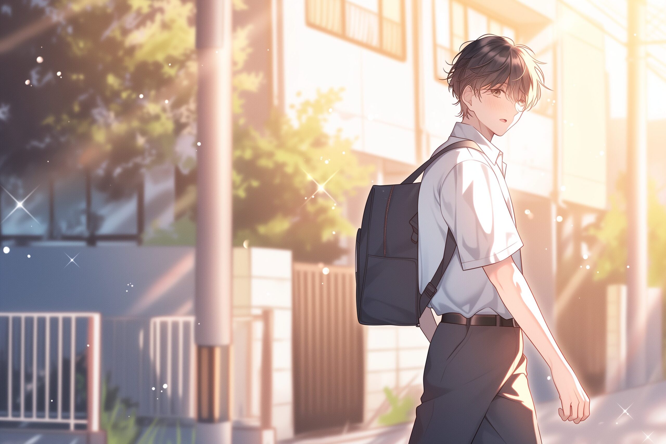 通学男子0