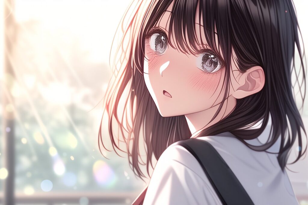黒髪制服女子０
