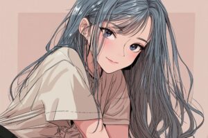 クールな青髪ガール０