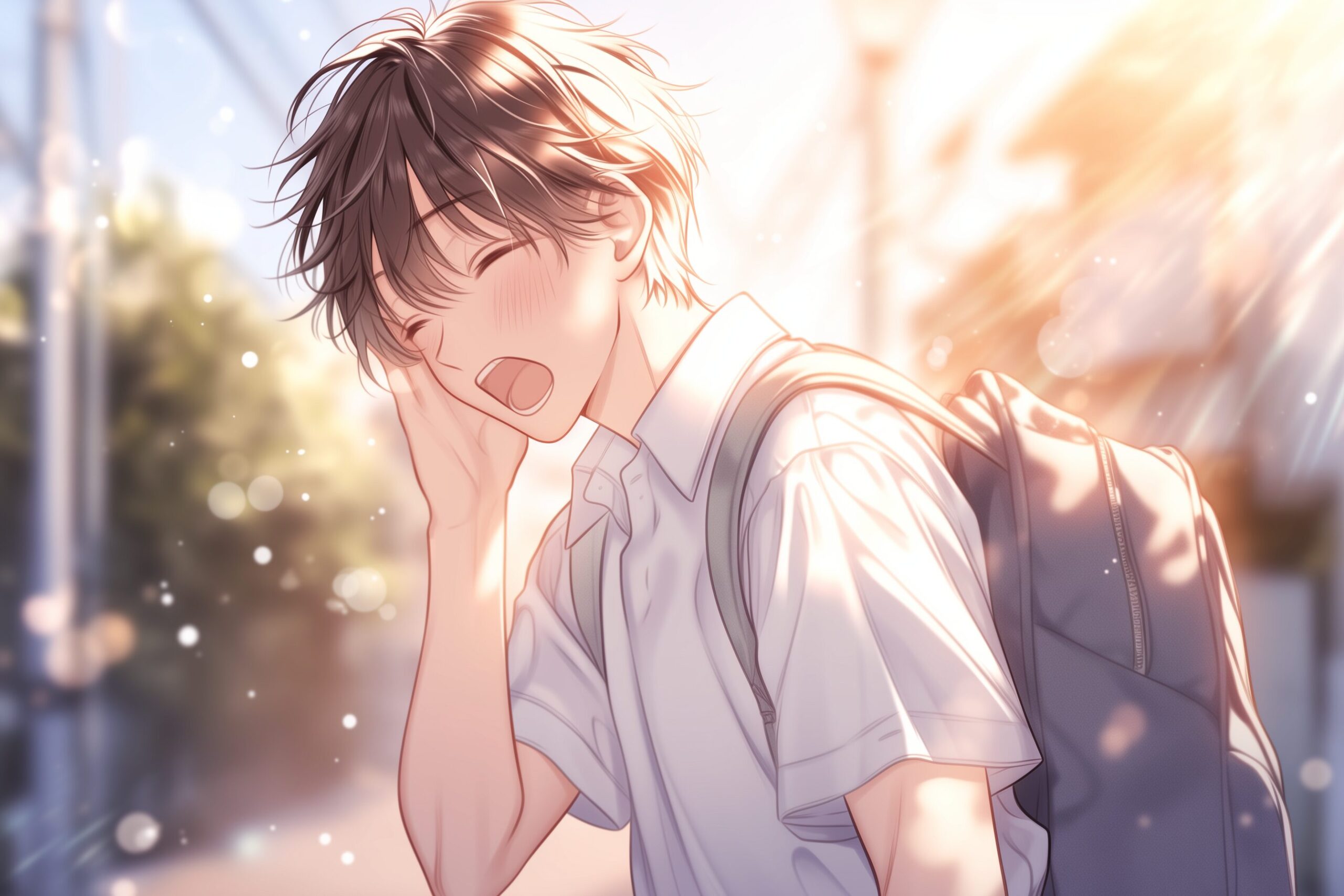 通学男子0