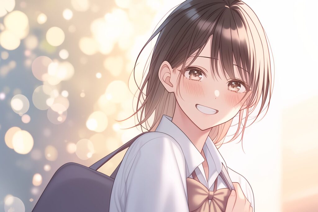 黒髪制服女子０