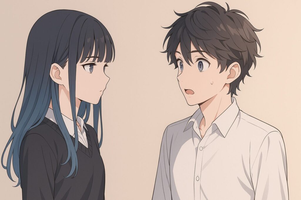 話す男女０