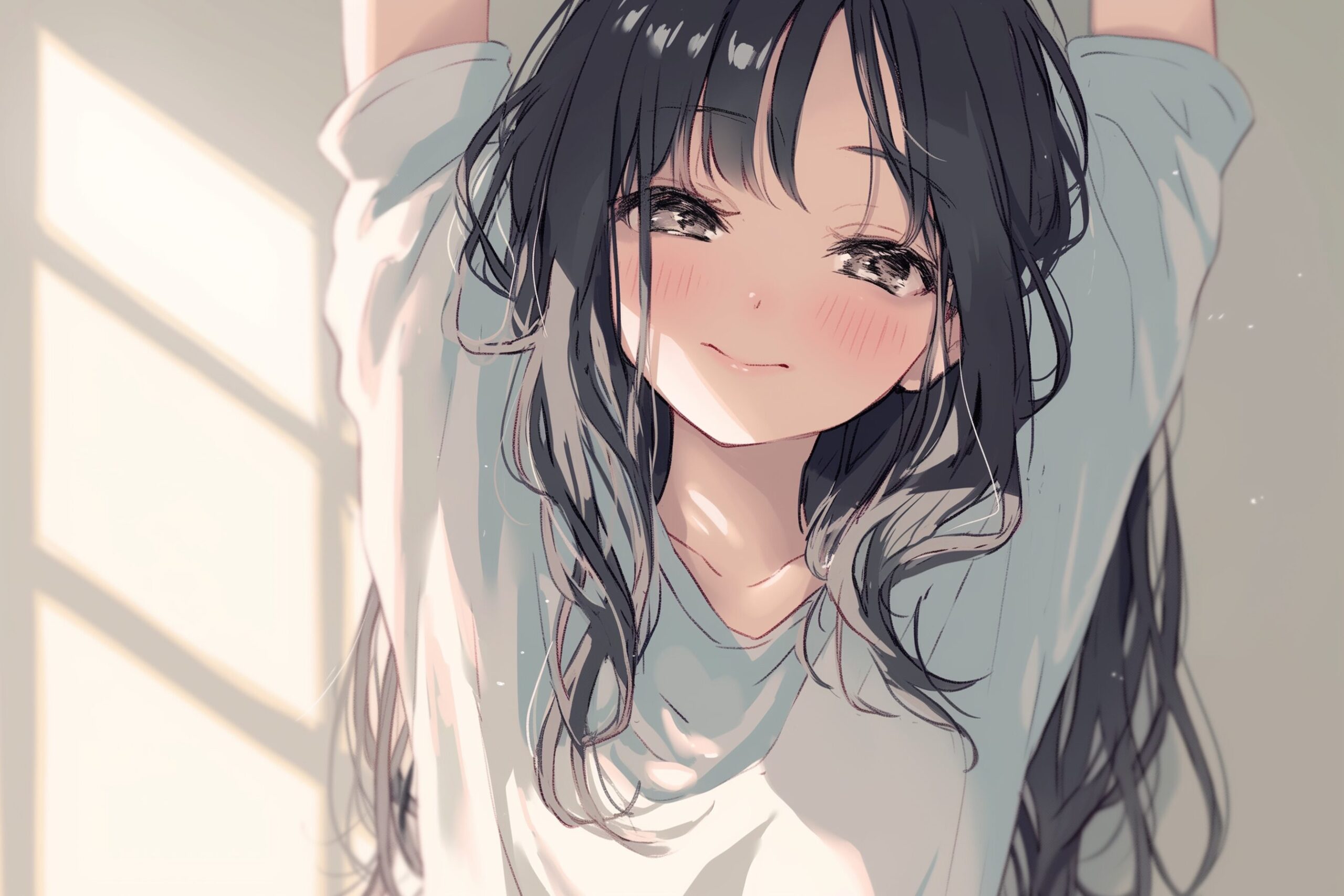 寝起き女子0