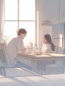 食事カップル０