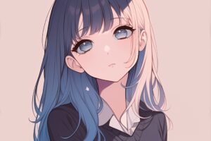 青髪女子０