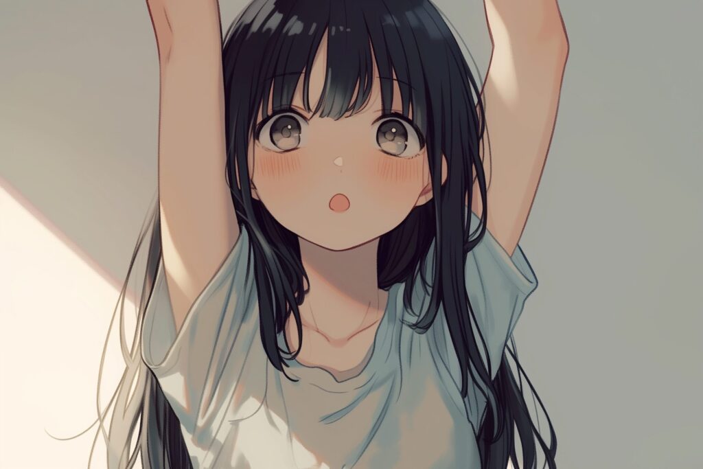 寝起き女子０