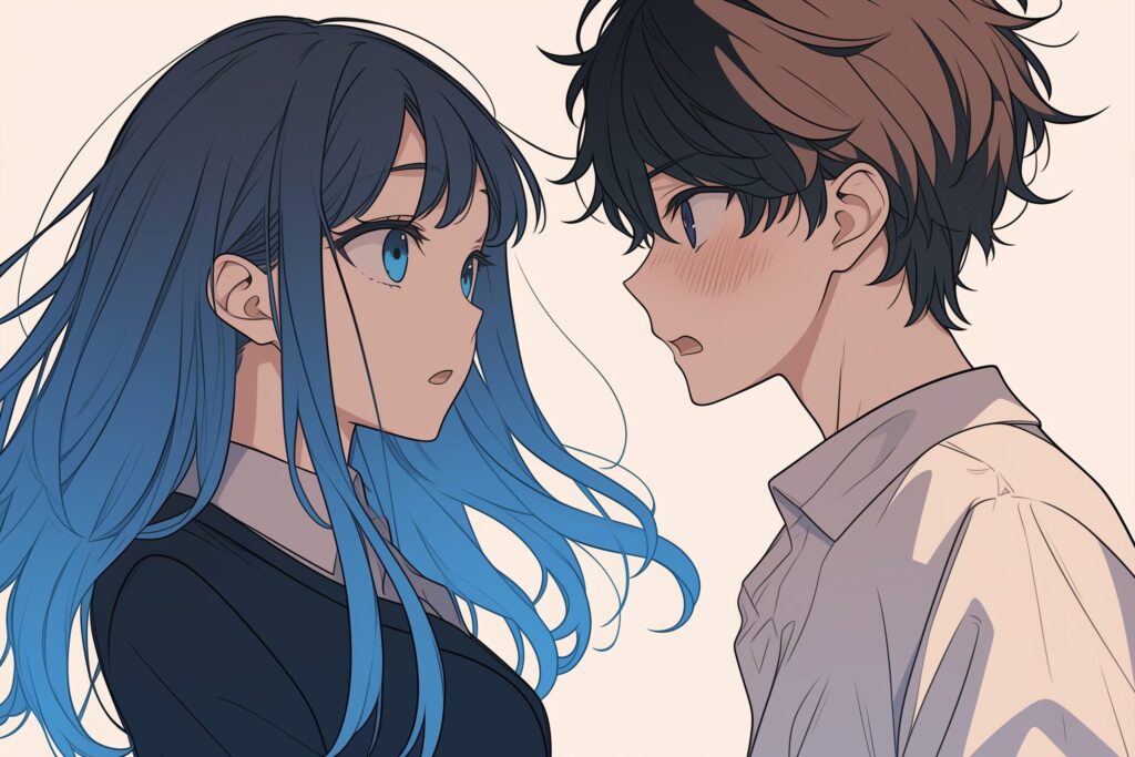 話す男女０