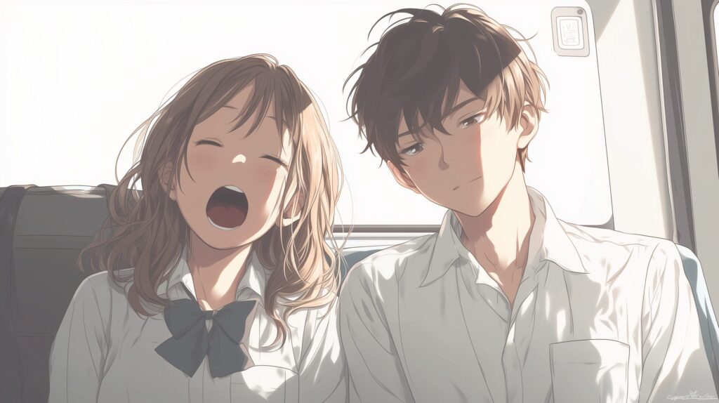 あくび０
