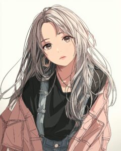 銀髪オシャレ女性０