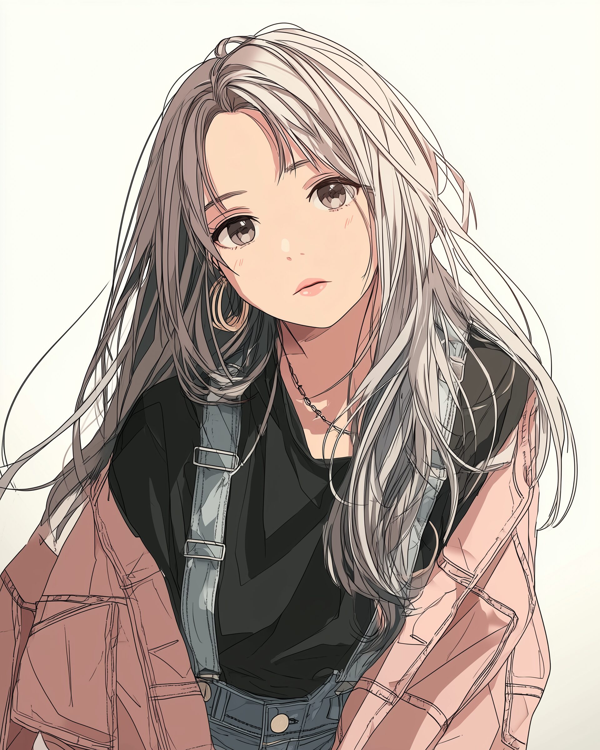 銀髪オシャレ女性0