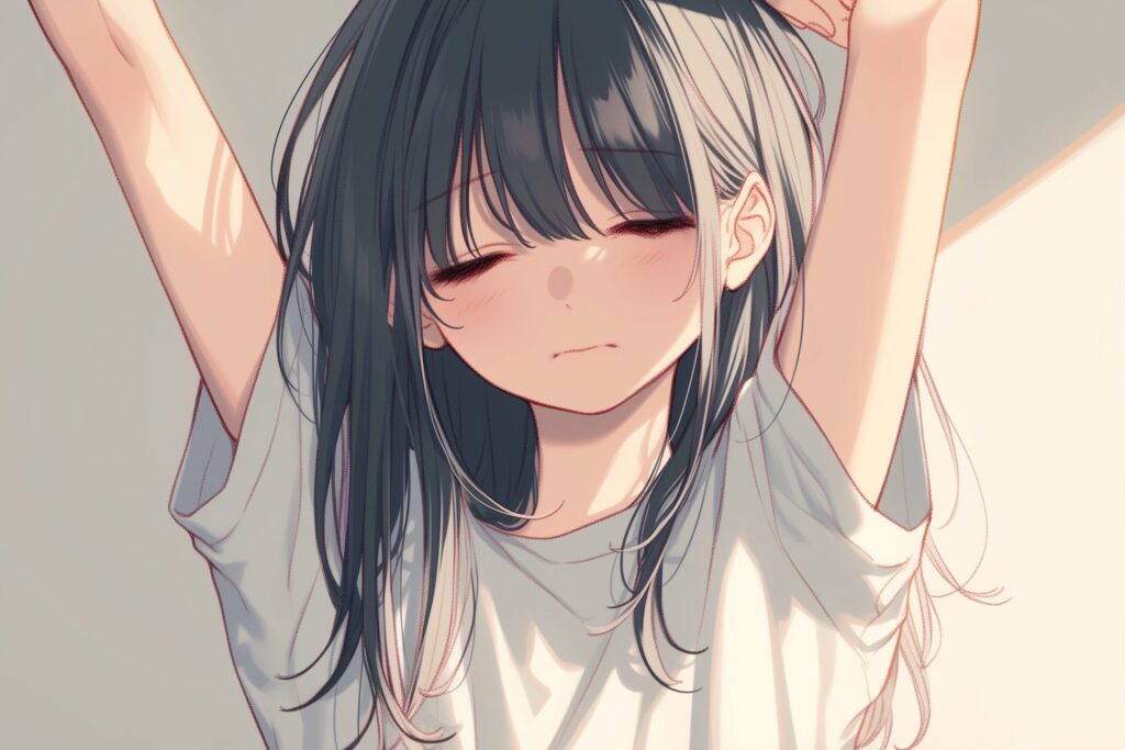 寝起き女子０