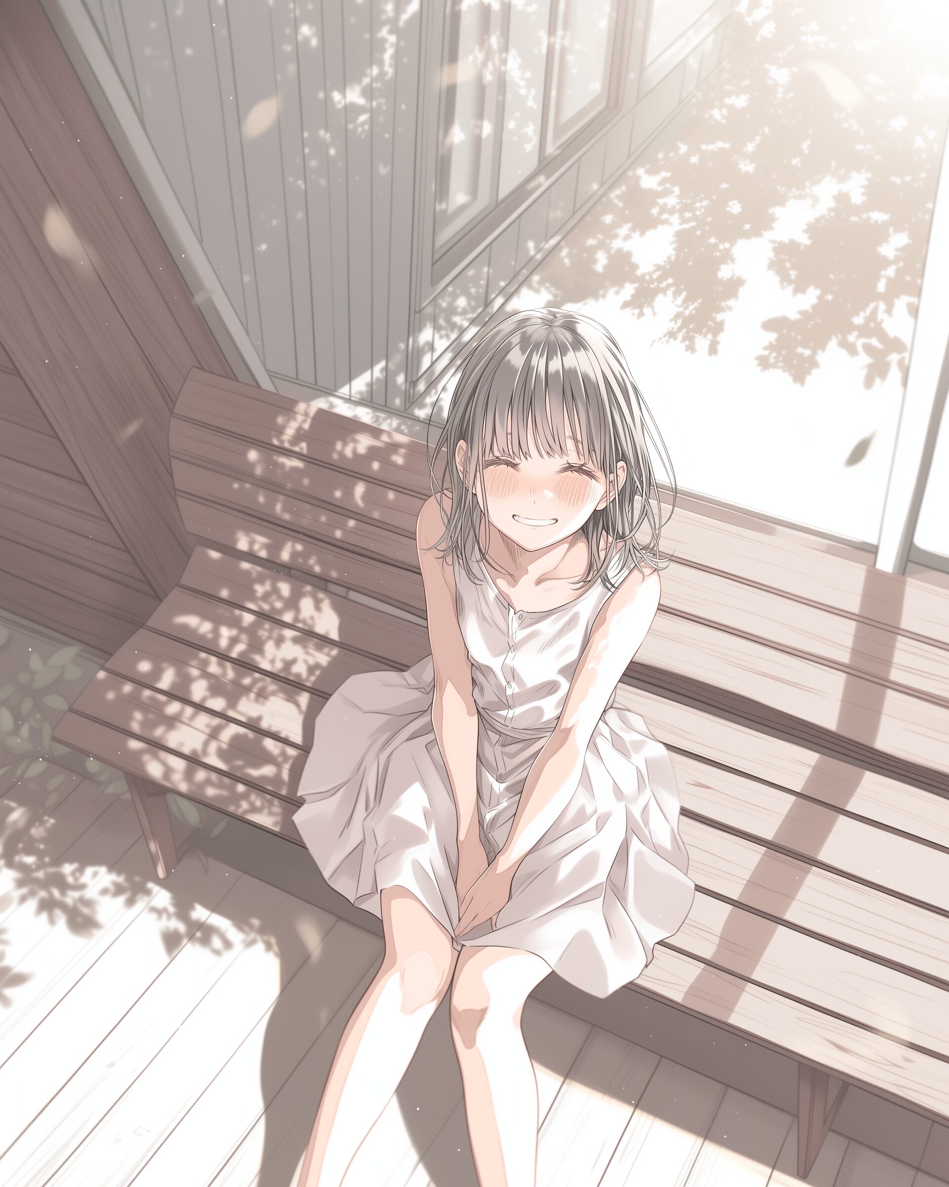 夏服を着た女の子