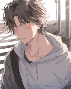 パーカー男子０