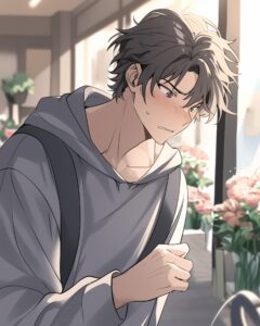 パーカー男子０