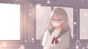 照れる銀髪女子０
