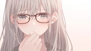 照れる銀髪女子０