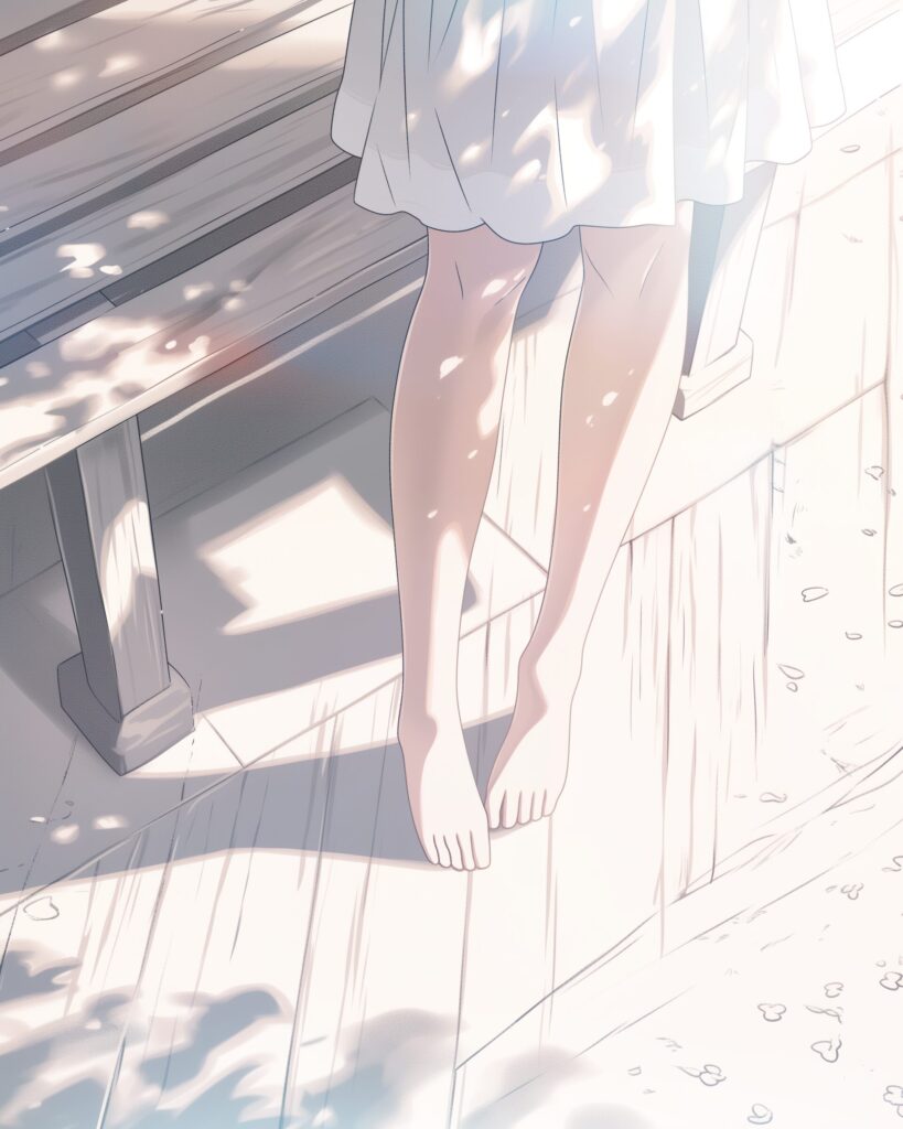 女性の素足