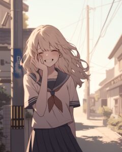 金髪女子高生 - 神尾麗奈０