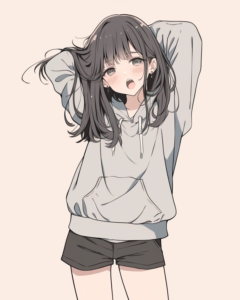パーカー女子０１