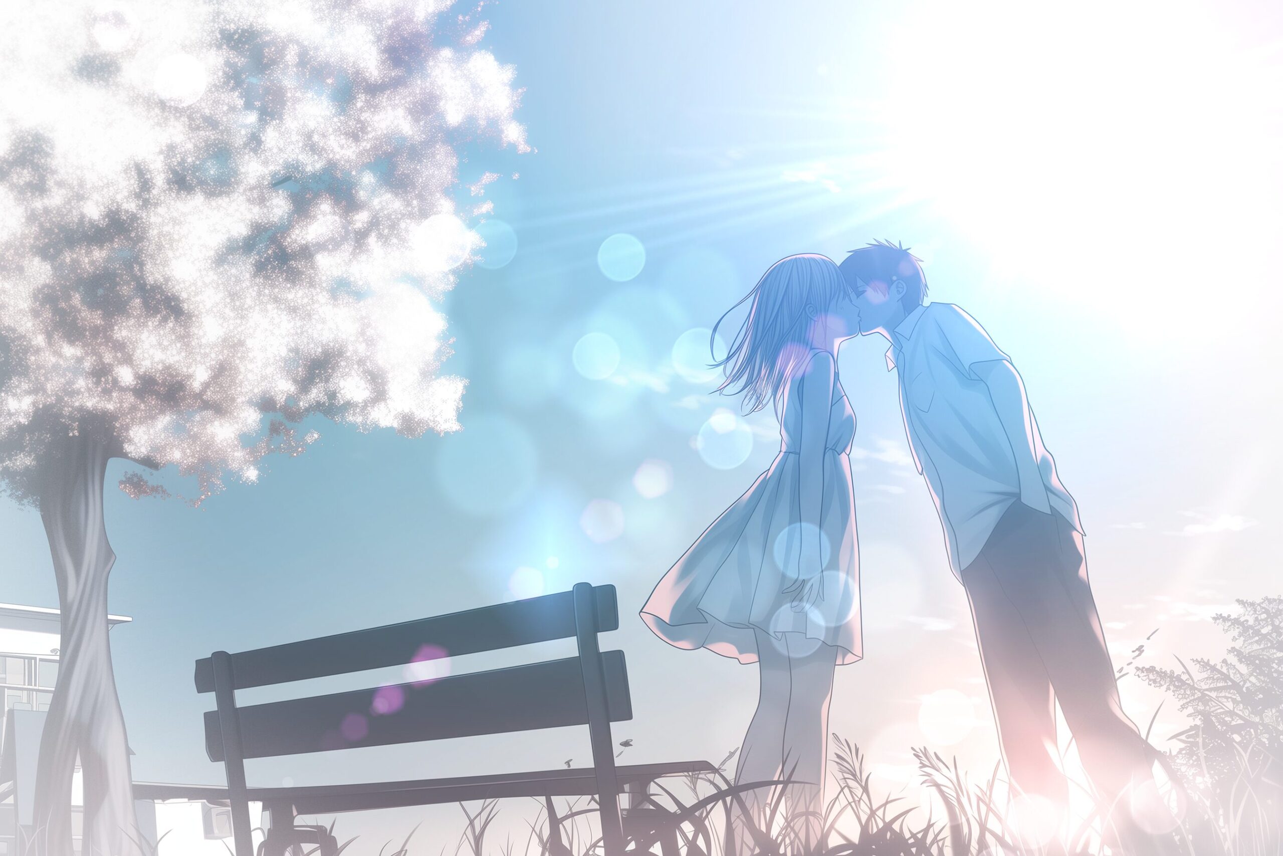向き合うカップル0