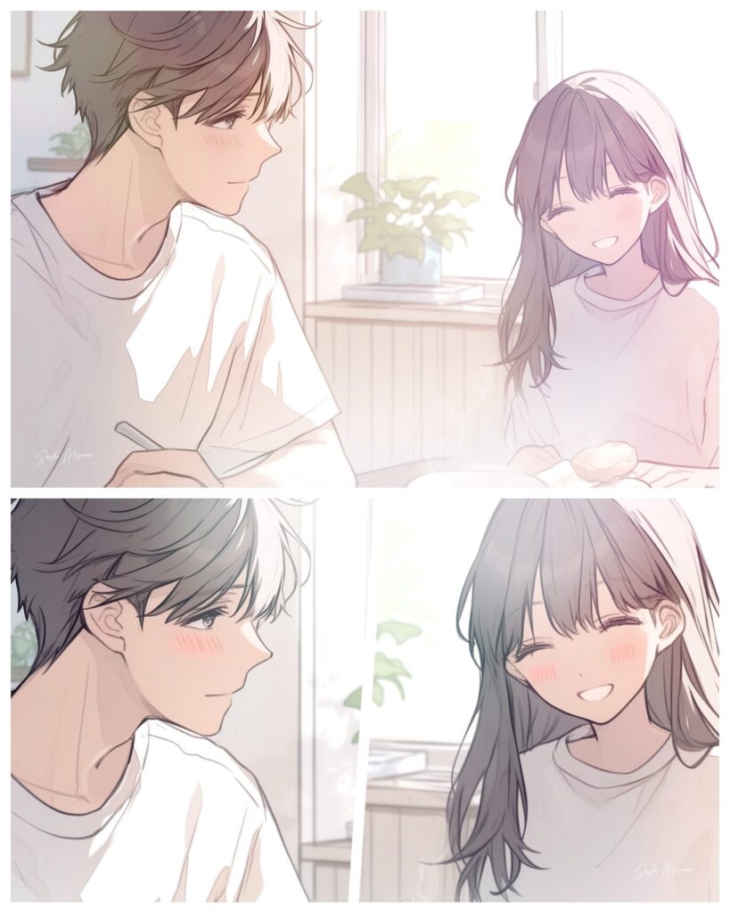 【恋愛マンガ】とあるカップルの朝
