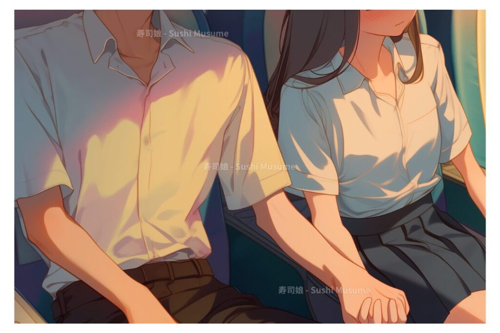 初デート：映画館イラスト
