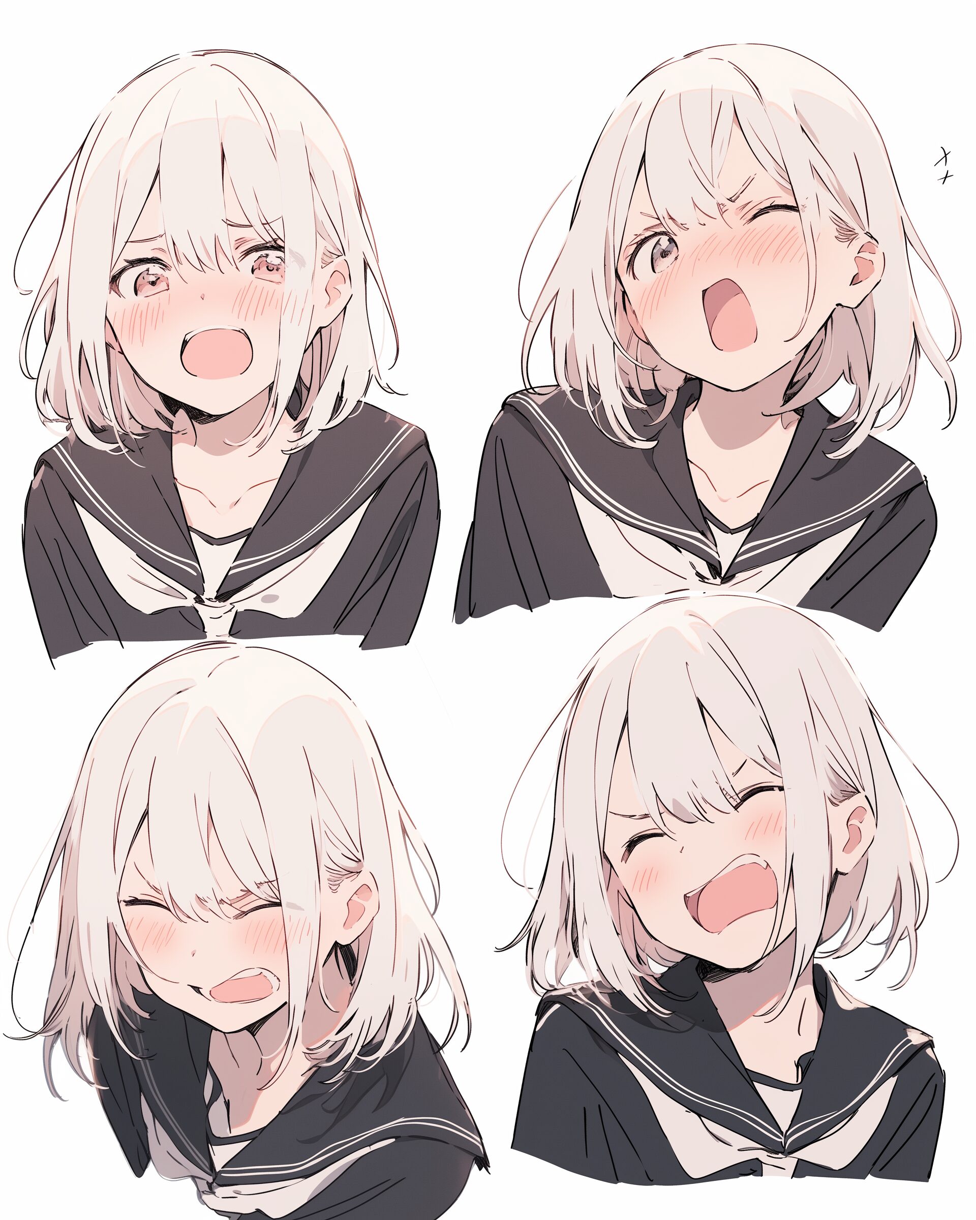 表情がかわいい女の子イラスト0