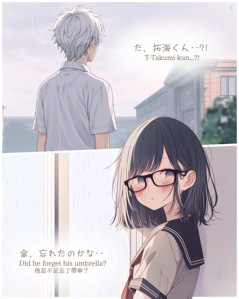 雨の日、急遽一緒に帰ることに - 漫画第3話