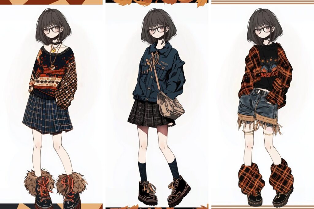 橘 柚(たちばな ゆず)が絶対に着ない服シリーズイラスト3選