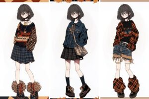 橘 柚（たちばな ゆず）が絶対に着ない服シリーズイラスト3選