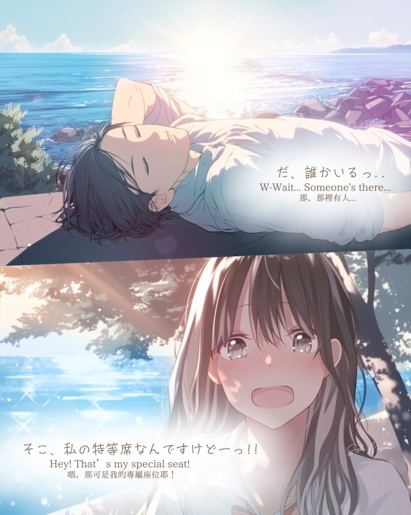 【恋愛マンガ】また、ここで