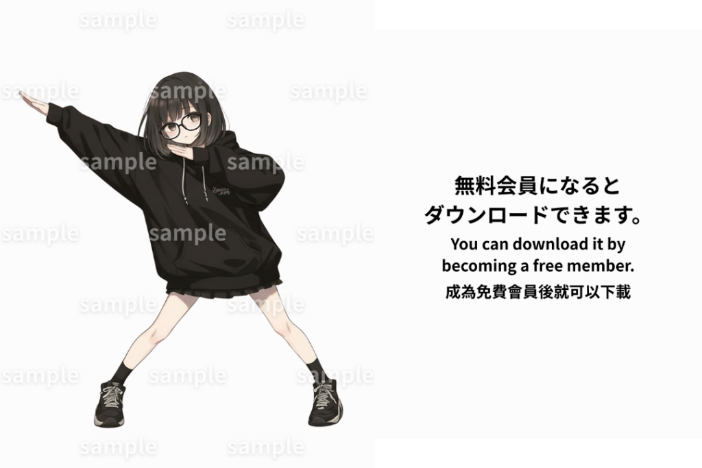 変なポーズする橘 柚(Yuzu Tachibana)