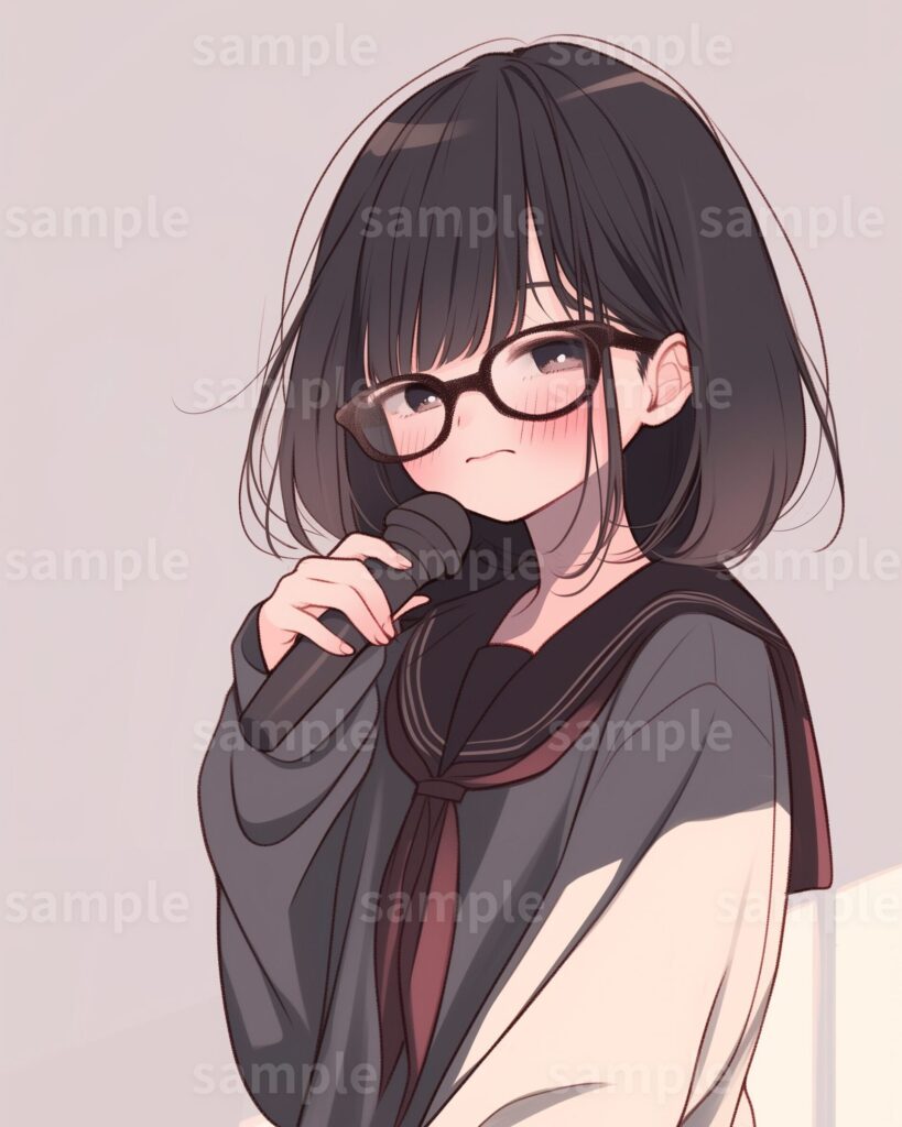 2.一人カラオケする柚