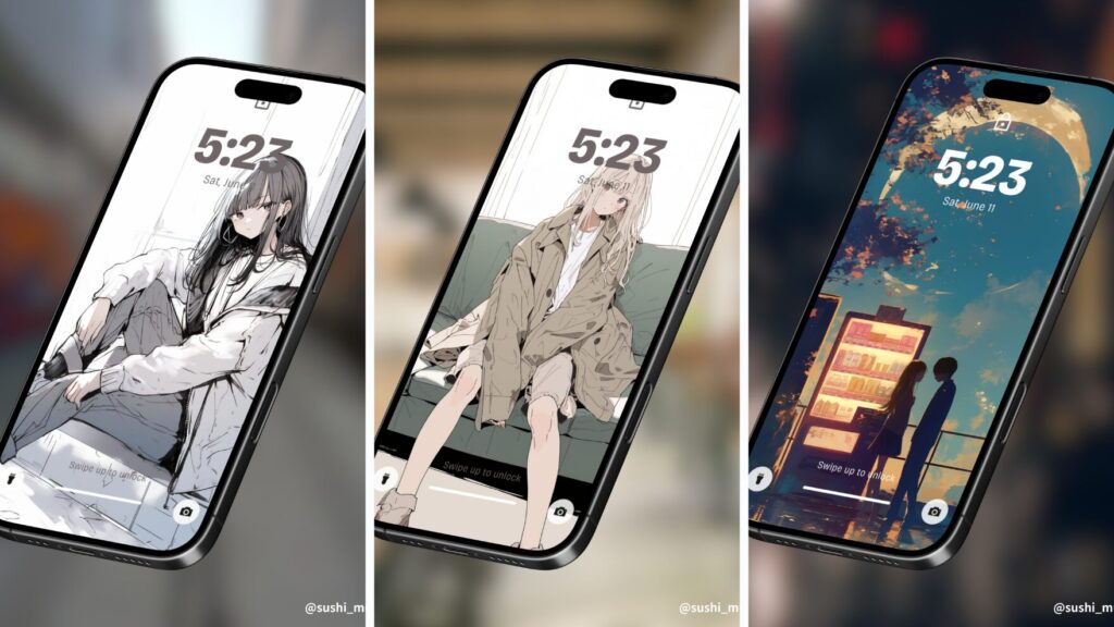 【漫画が読めるサブスク】週刊「寿司娘」を始めます。
特典4. メンバー限定の壁紙（待ち受け画像）を毎週配布