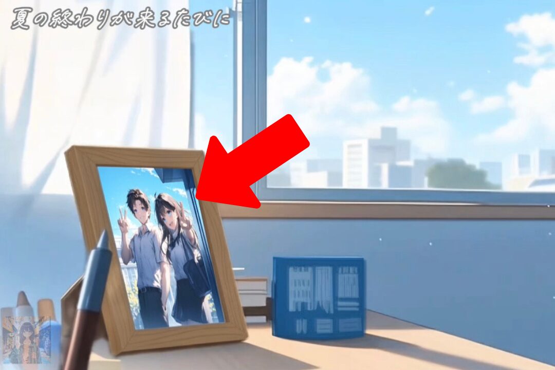【ピース】MV(ミュージックビデオ)に登場する笑顔のカップルイラスト