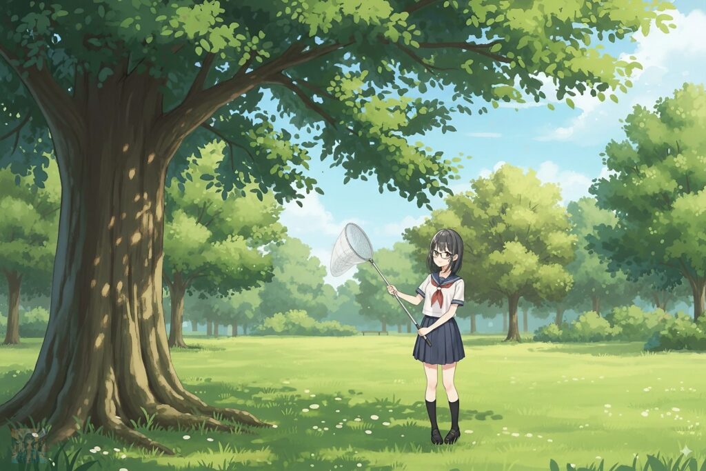 【短編マンガ】セミ取り柚ちゃん / Yuzu Catching Cicadas