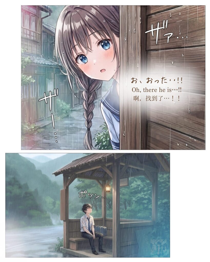 漫画「雨娘（レイニーガール）」/ Manga：Rainy Girl｜寿司娘 Sushi Musume