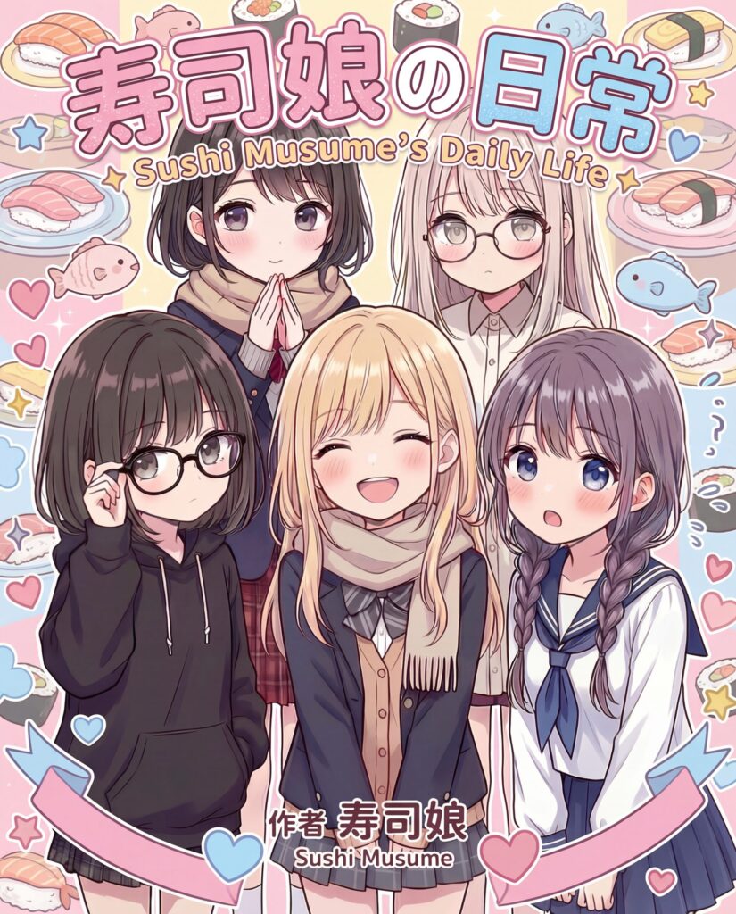漫画「寿司娘の日常」/ Manga：Sushi Musume's Daily Life