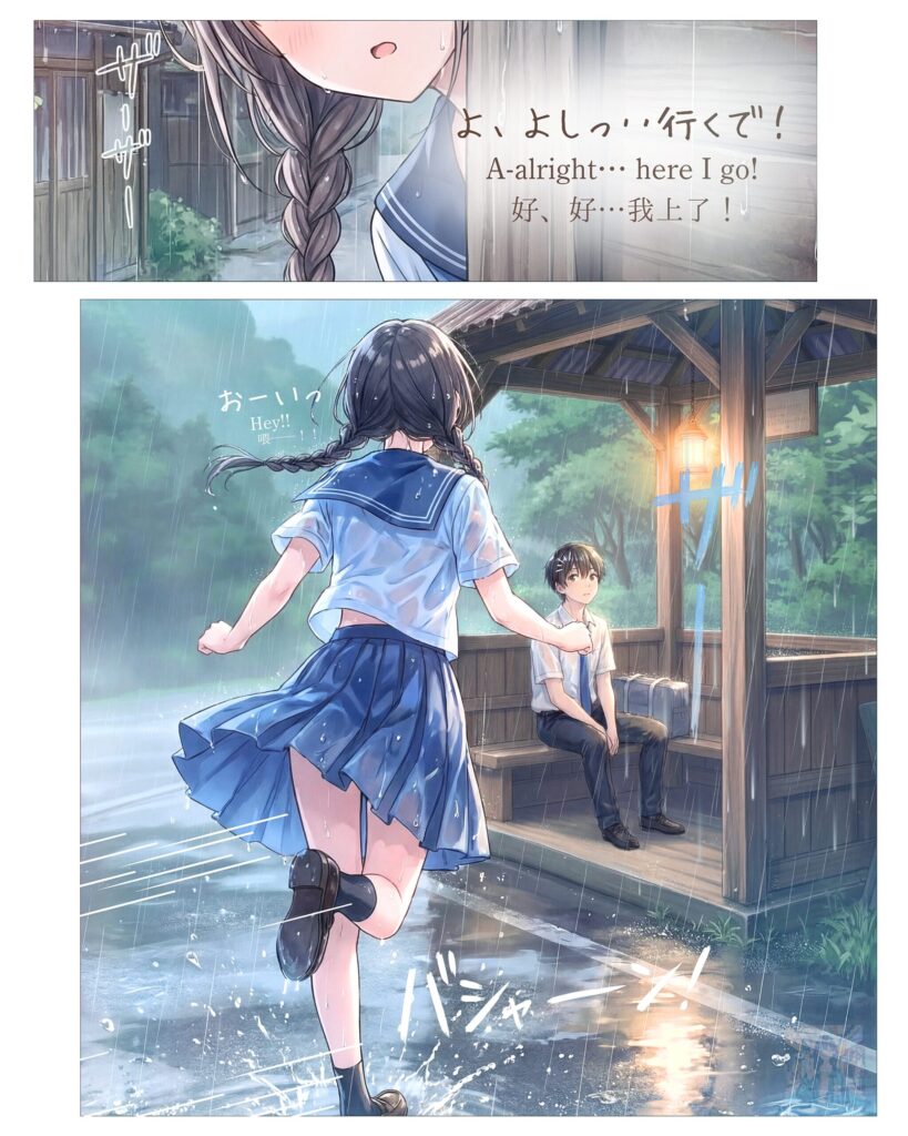 漫画「雨娘（レイニーガール）」/ Manga：Rainy Girl｜寿司娘 Sushi Musume