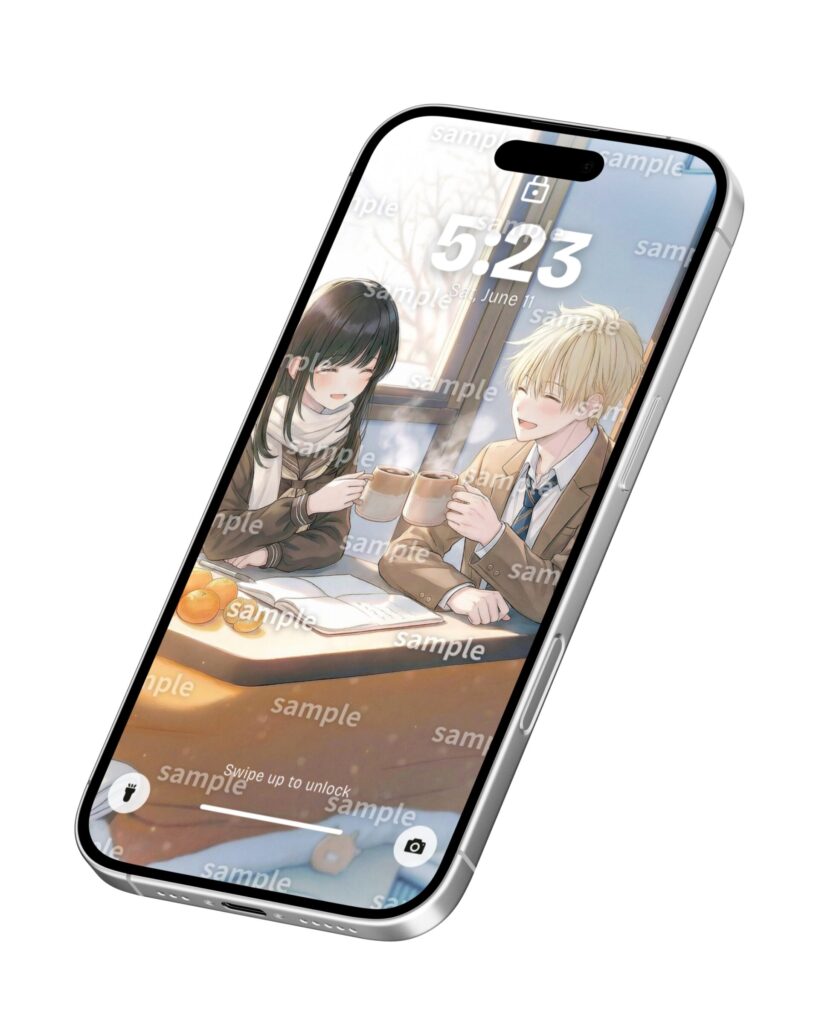 漫画「クリスマスの日に」 / Managa:On Christmas Day ｜寿司娘 - Sushi Musume（メンバー限定の壁紙）