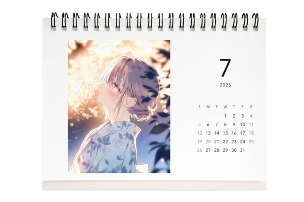 恋物語 2026カレンダー – Story Calendar｜寿司娘 Sushi Musume